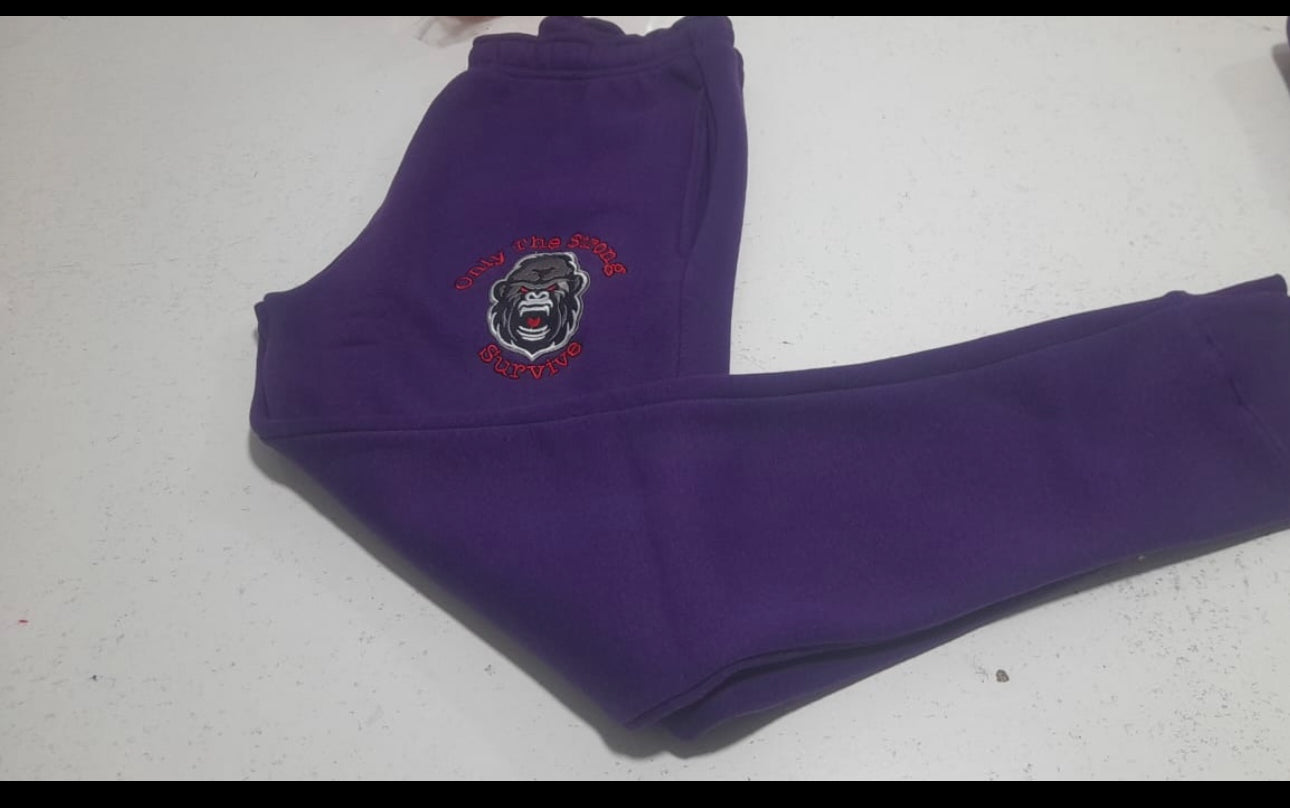 Purple,Orange Sweatpants